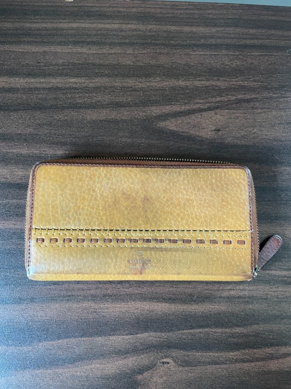 Tan Leather Gucci Wallet Fair Condition With COA - Picture 2 of 15